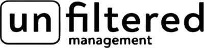 Logo: unfiltered management
